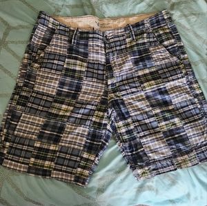 Mens American Eagle Plaid Shorts Size 38
